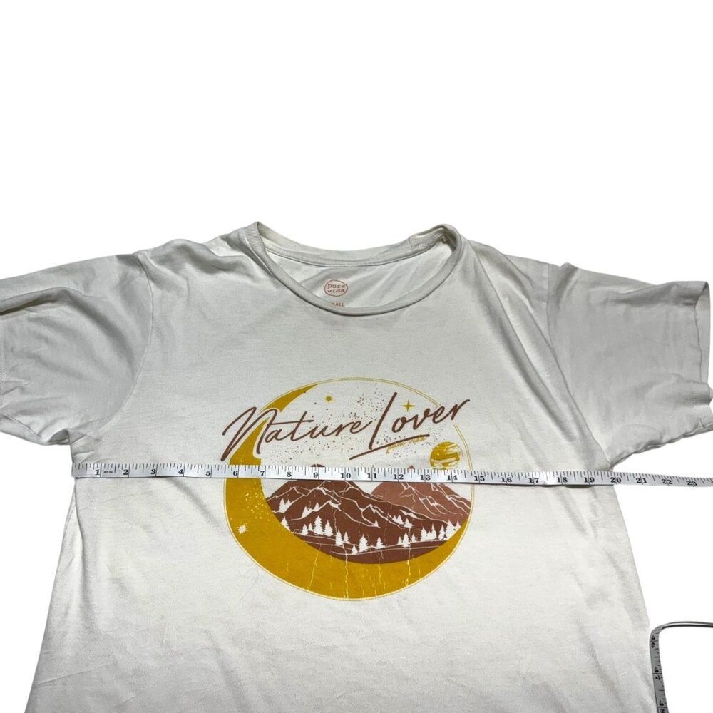 Pura Vida Nature Lover T-Shirt Cream Size Small - Picture 3 of 7